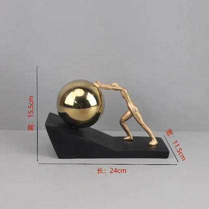 Sisyphus Figure Desk Sculpture