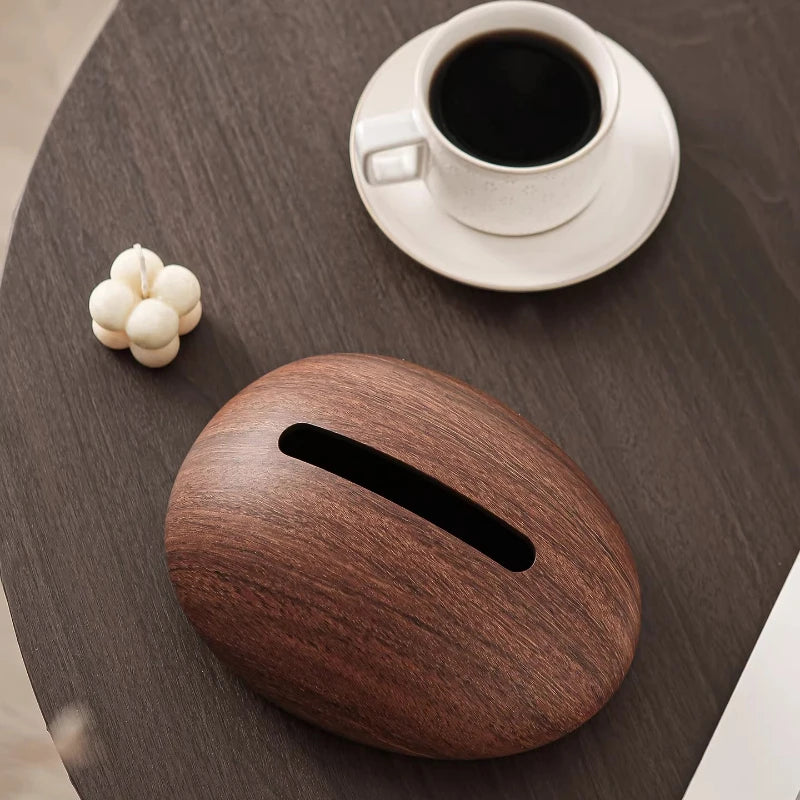 Walnut Grain Tissue Box