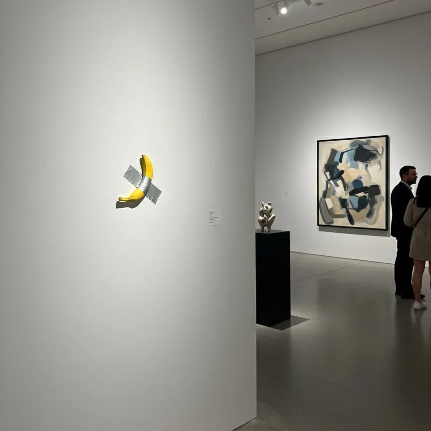 Taped Banana Wall Decor