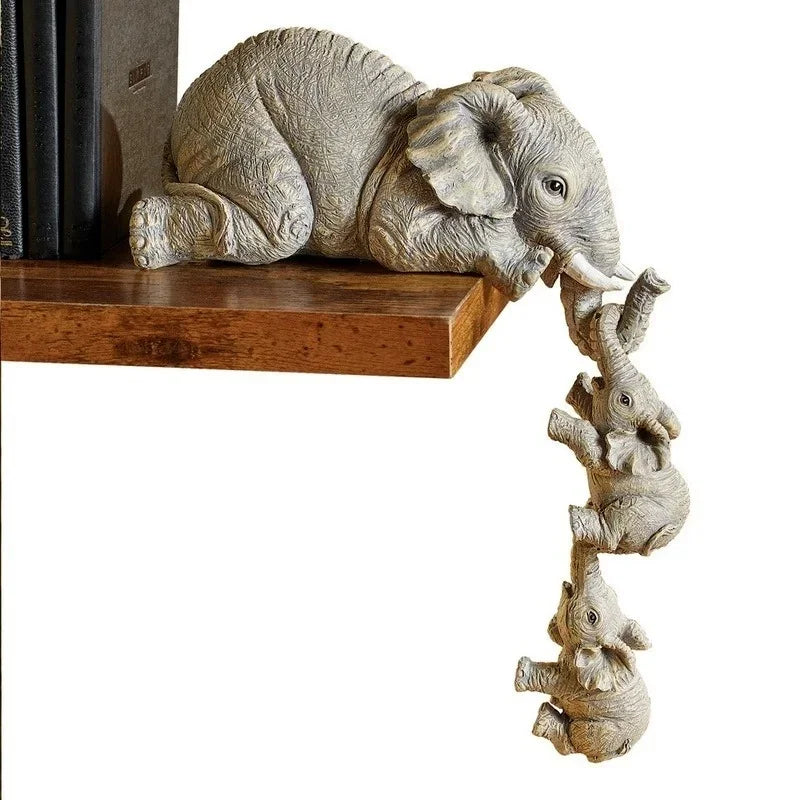 3-Piece Elephant Figurine Set