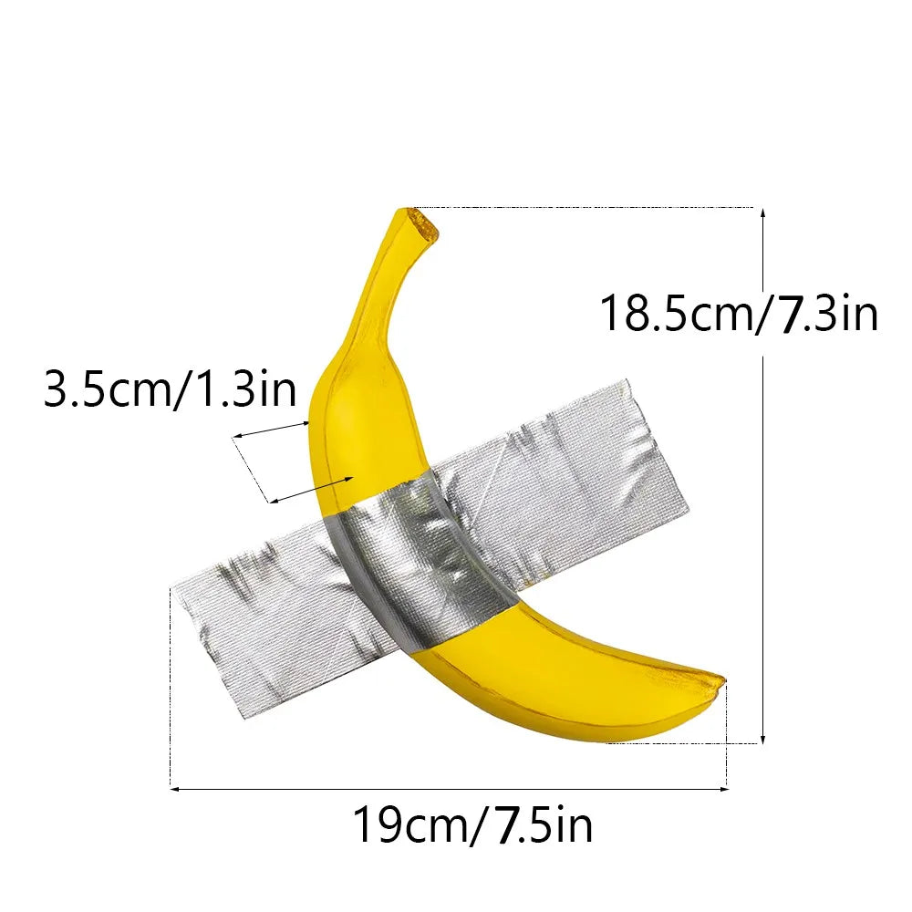 Taped Banana Wall Decor