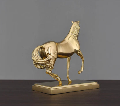 Equestrian Elegance - Copper Horse Sculpture