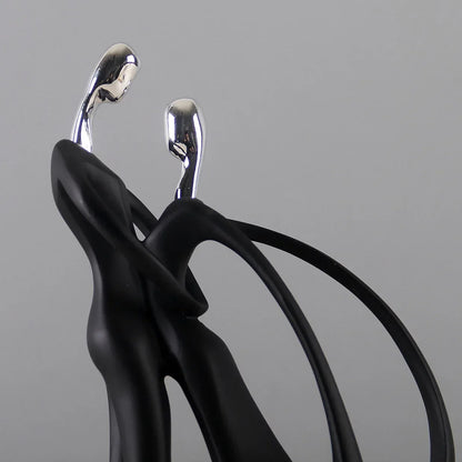 Dancing Couple Resin Sculpture