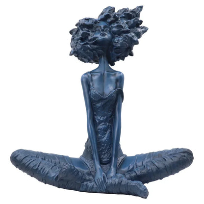 Seated Figure with Wild Hair