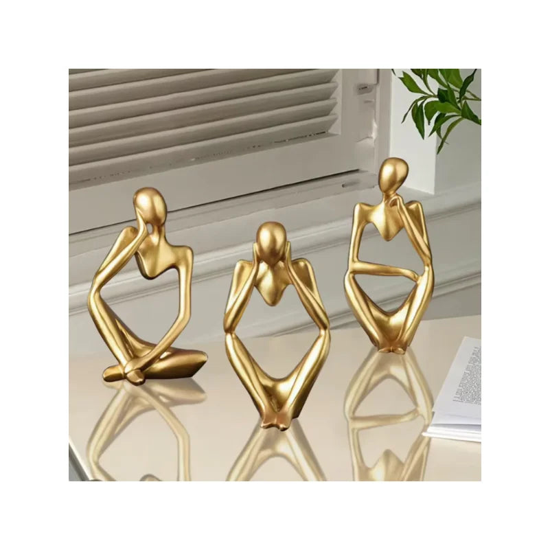 Abstract Contemplation Resin Figure