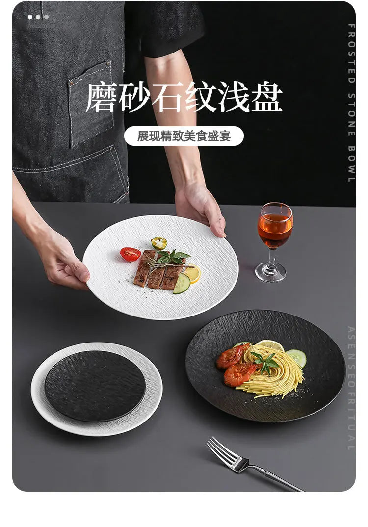 Noir™ Ceramic Serving Plate Collection