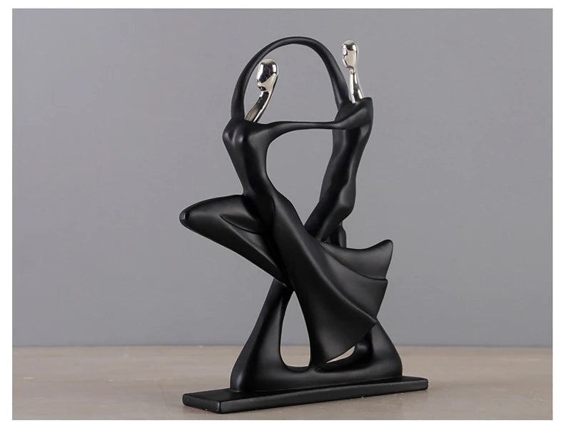 Dancing Couple Resin Sculpture