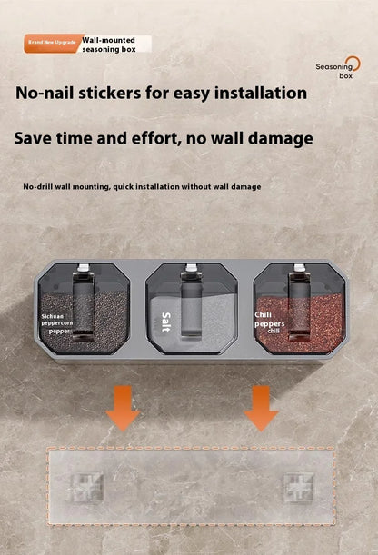 SpiceVault™ Wall-Mounted Spice Organizer