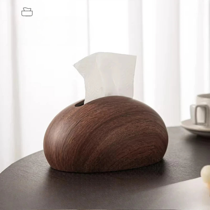Walnut Grain Tissue Box