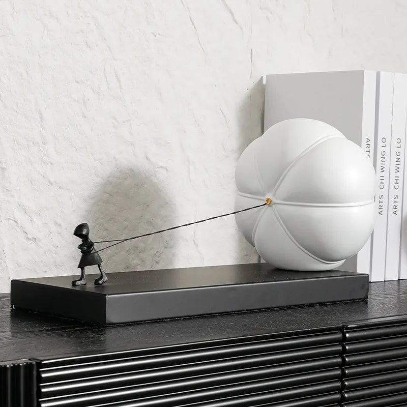 Pumpkin Figure Desktop Sculpture