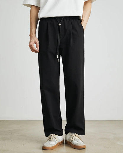 Japanese-Style Elastic Waist Pants