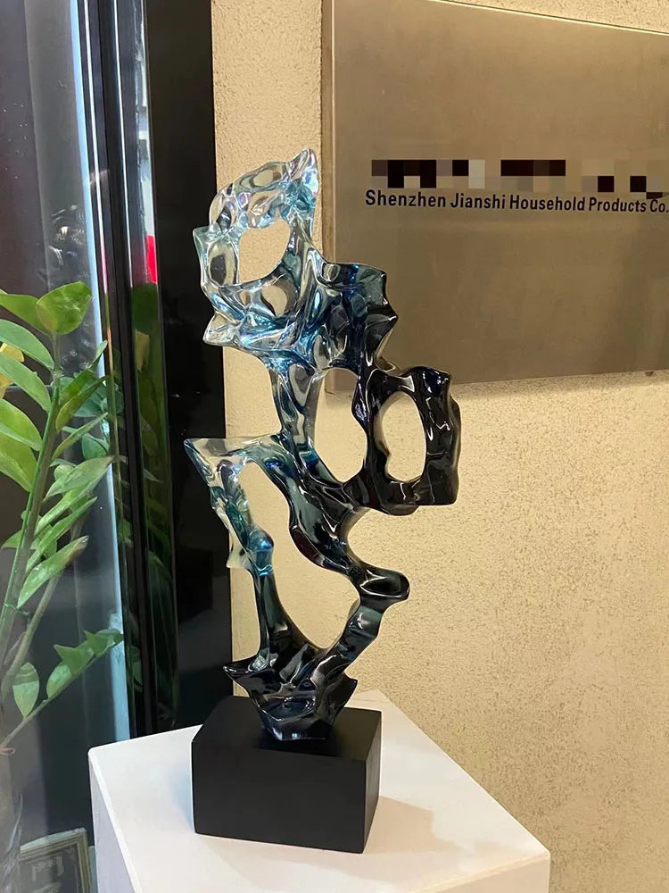 Open-Lattice Abstract Resin Sculpture