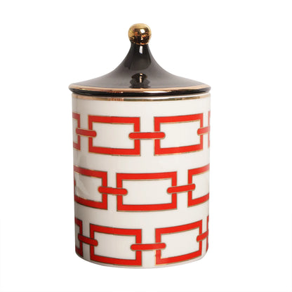 CeramiChic™ Gilded Ceramic Storage Jar