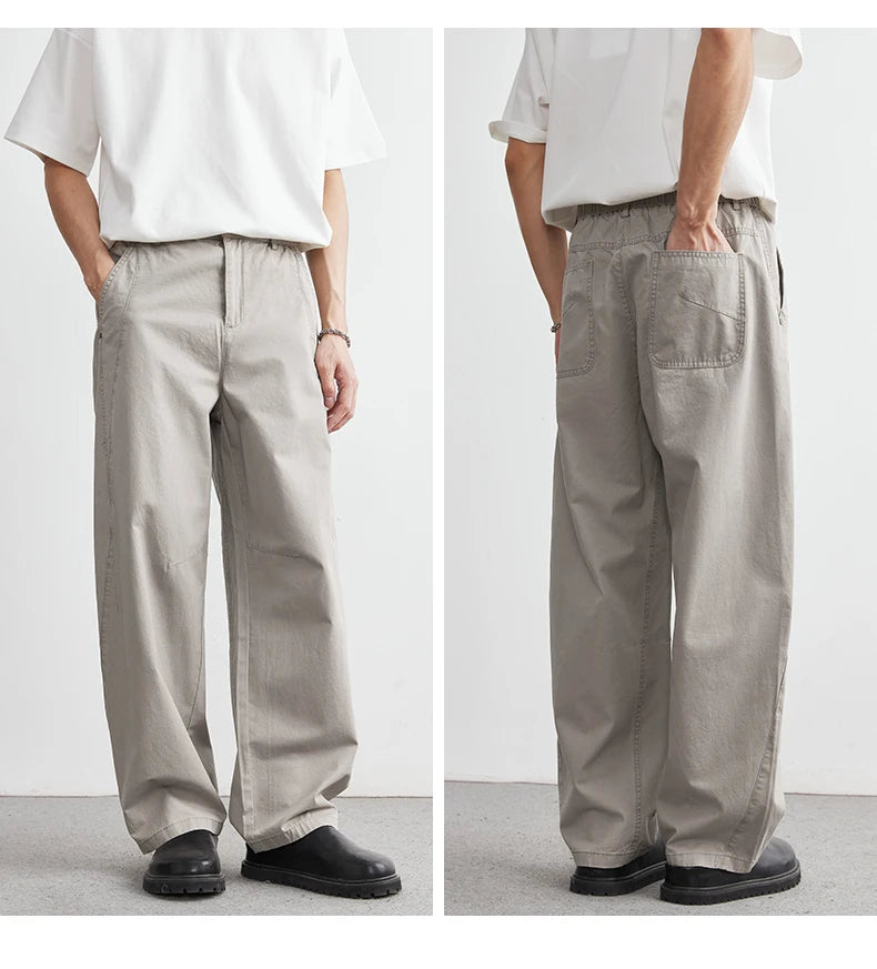 Cotton Straight Trousers