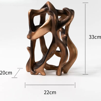 Hollow Abstract Organic Resin Sculpture