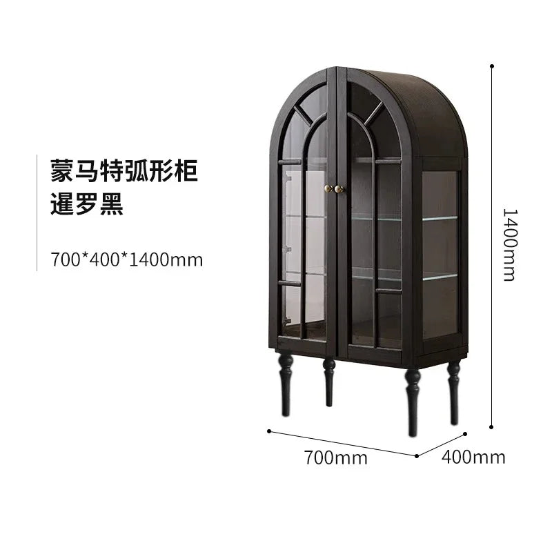 Château - French Medieval Display Cabinet in Ash Wood