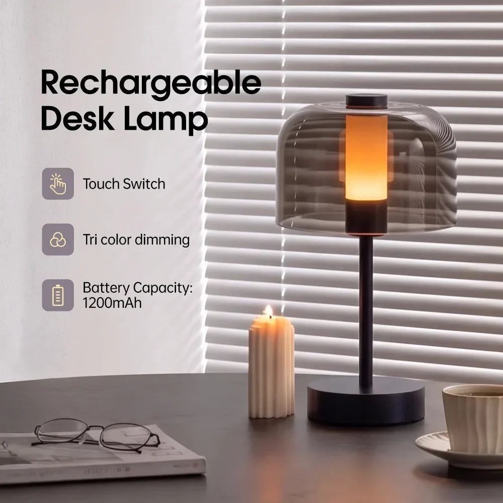 Cordless Clear Acrylic Table Lamp