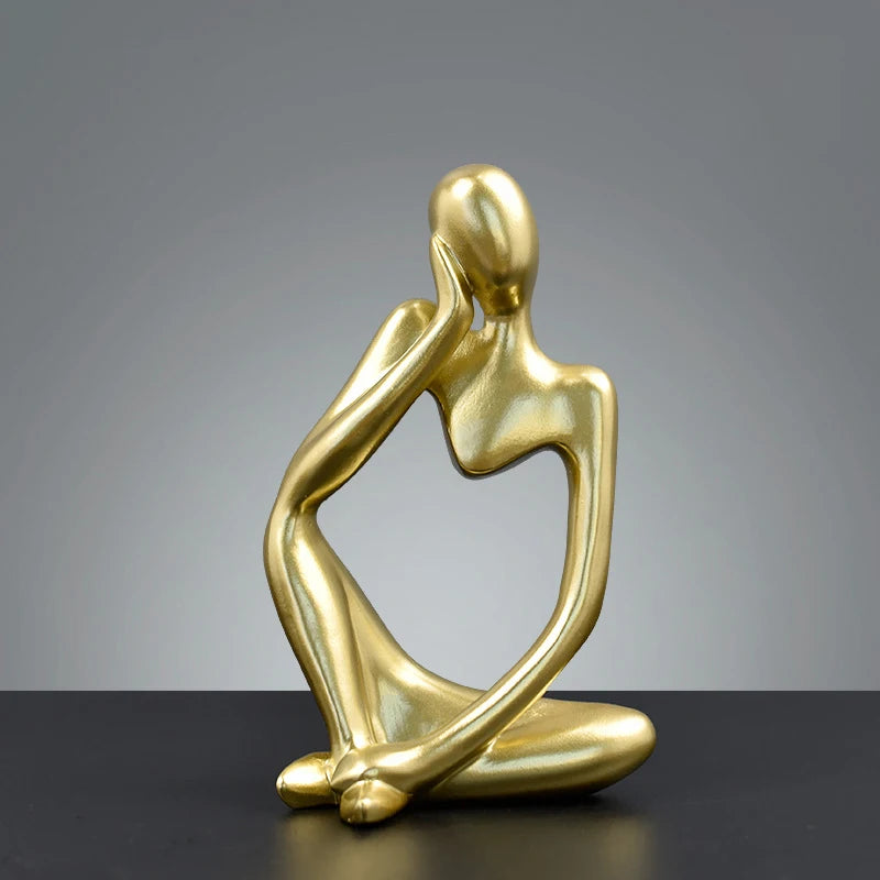 Abstract Contemplation Resin Figure