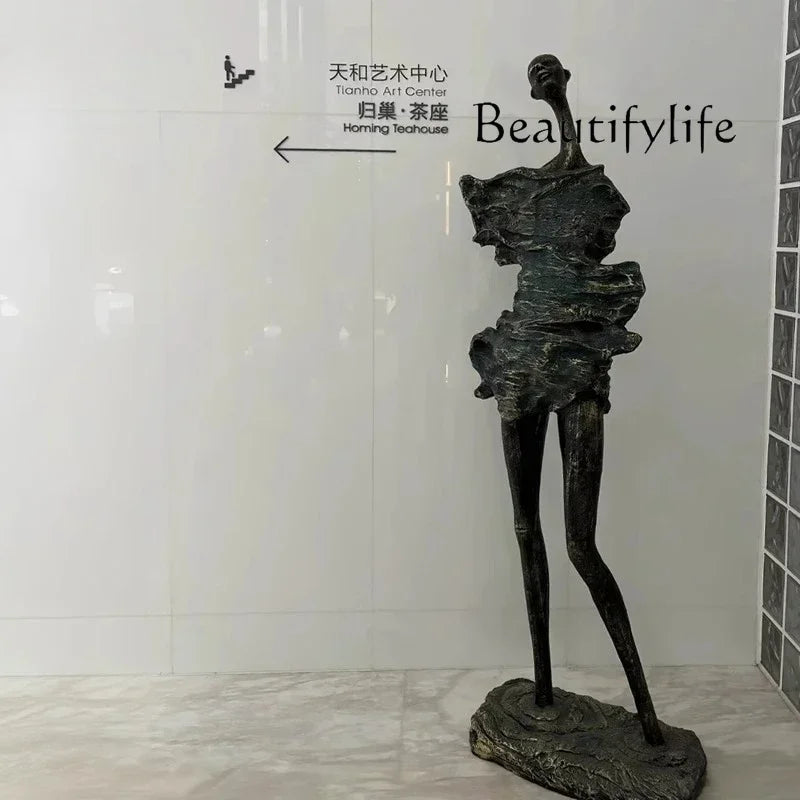 THE VOYAGER | Abstract Elongated Figure Sculpture