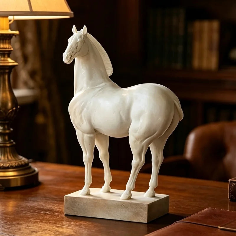 Retro Resin Horse Figurine