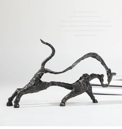 Silhouette Bull™ Cast Iron Sculpture