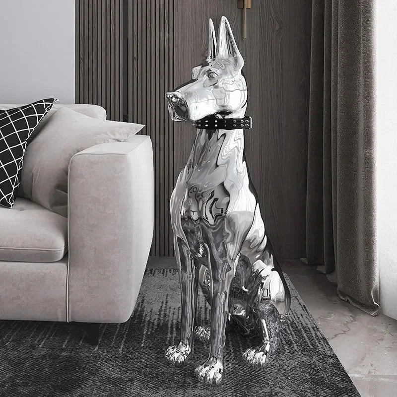 SENTINEL GUARD | Floor Sculpture with Studded Collar