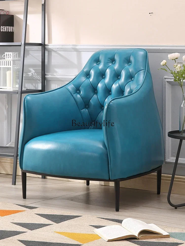 Diamond-Tufted Accent Chair