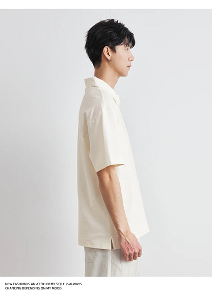 Retro Half-Zip Polo Shirt