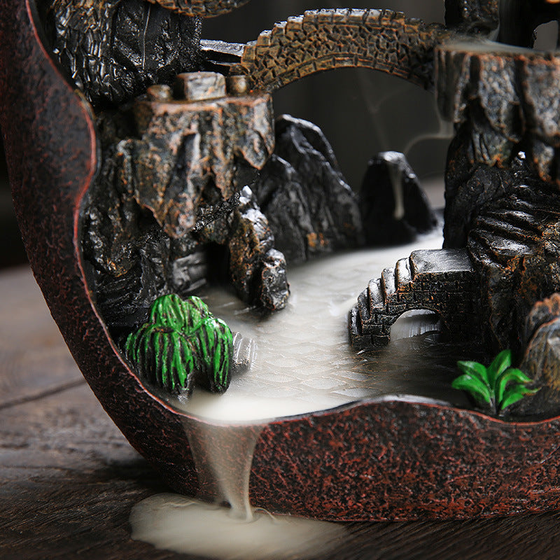 The Riverflow Incense Burner - Backflow Mountain Landscape Design