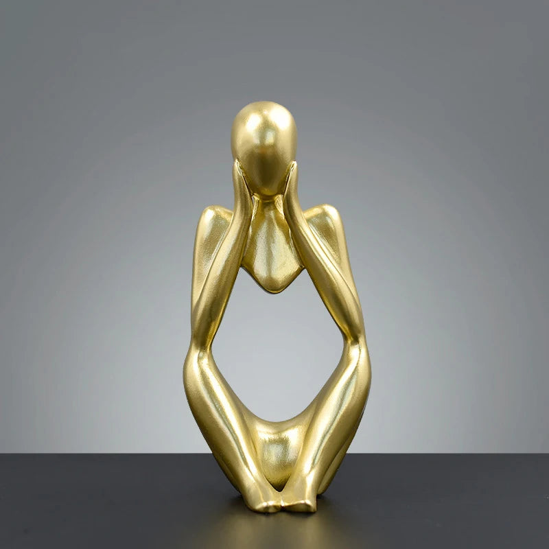 Abstract Contemplation Resin Figure