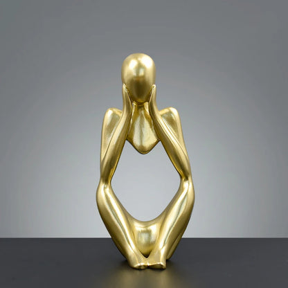 Abstract Contemplation Resin Figure