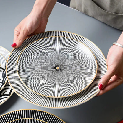 Hypnotic™ Geometric Dinner Plate Collection