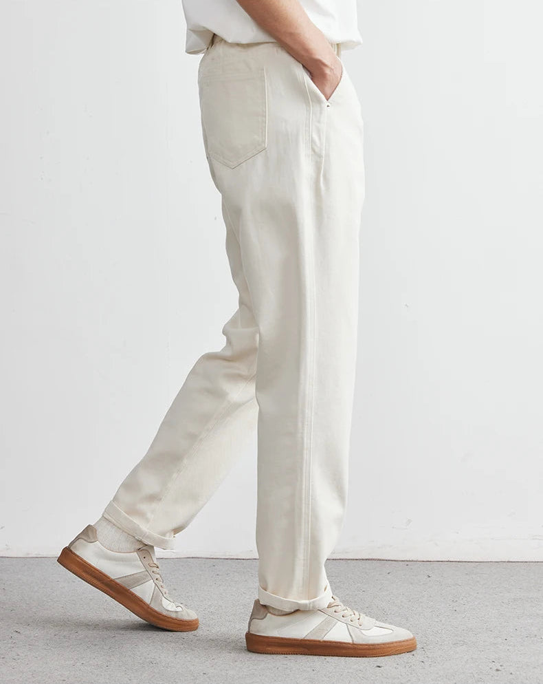 Cotton Wide-Leg Pants