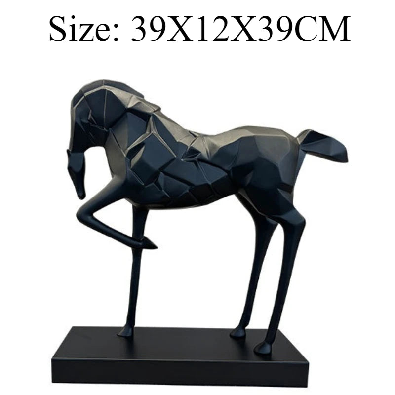 Faceted Horse Sculpture