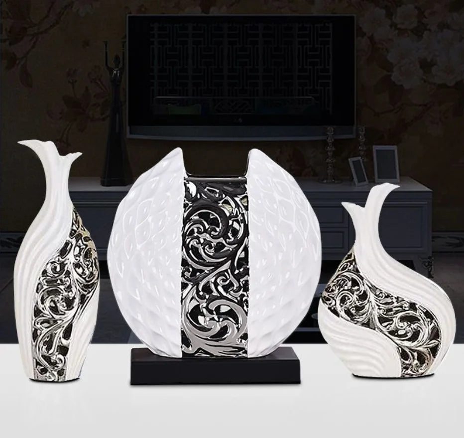 Ceramic Vase Trio