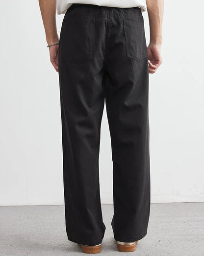 Lyocell-Cotton Washed Casual Pants