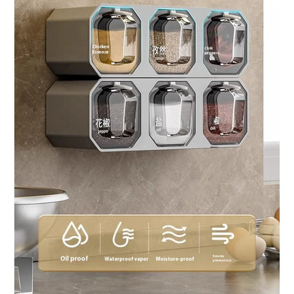 SpiceVault™ Wall-Mounted Spice Organizer