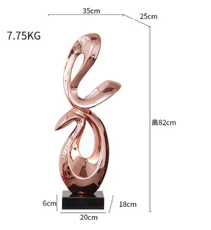 ASCENDING GRACE | Abstract Swan Sculpture