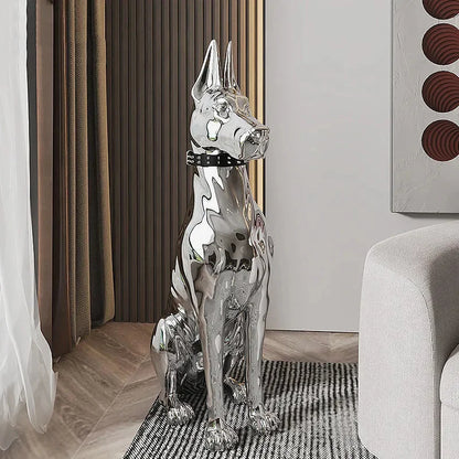 SENTINEL GUARD | Floor Sculpture with Studded Collar