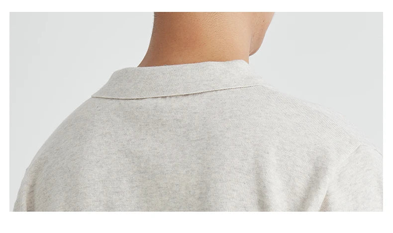 Woven Lapel Polo Shirt