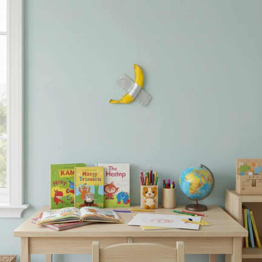 Taped Banana Wall Decor