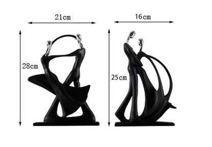 Dancing Couple Resin Sculpture