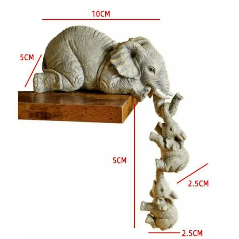 3-Piece Elephant Figurine Set