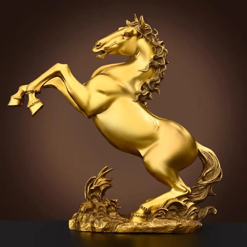 SWIFT VICTORY COLLECTION | Brass Horse Sculptures