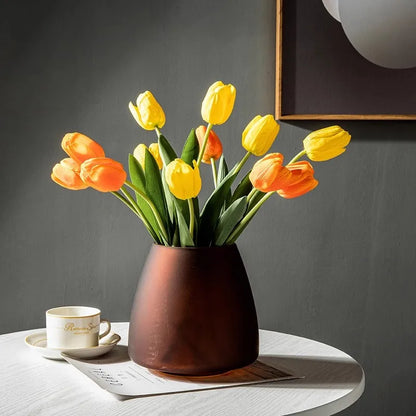 Frosted Glass Vase Collection