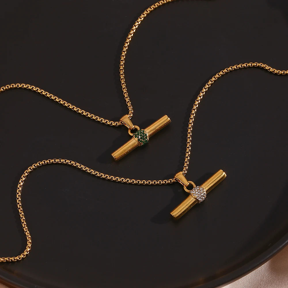 Penelope Polish™ T-Bar Halskette