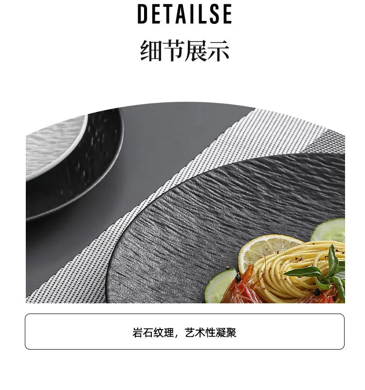 Noir™ Ceramic Serving Plate Collection