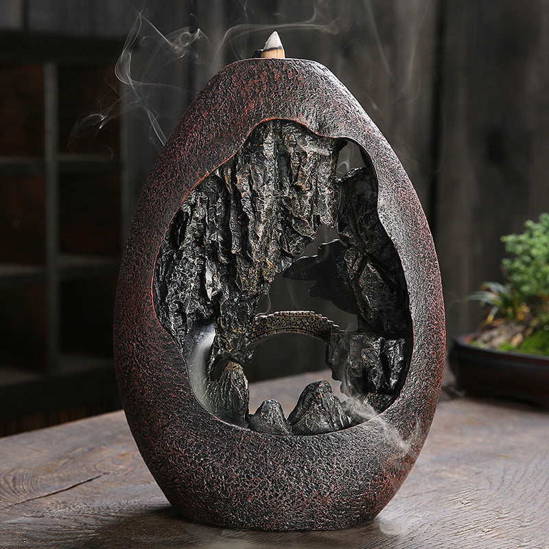 The Riverflow Incense Burner - Backflow Mountain Landscape Design