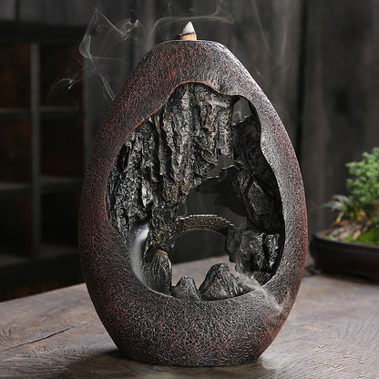 The Riverflow Incense Burner - Backflow Mountain Landscape Design