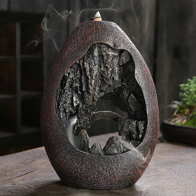 The Riverflow Incense Burner - Backflow Mountain Landscape Design